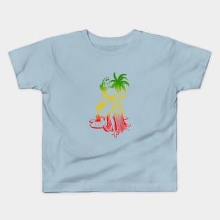 Retro Hawaii Hula Dancer Kids T-Shirt